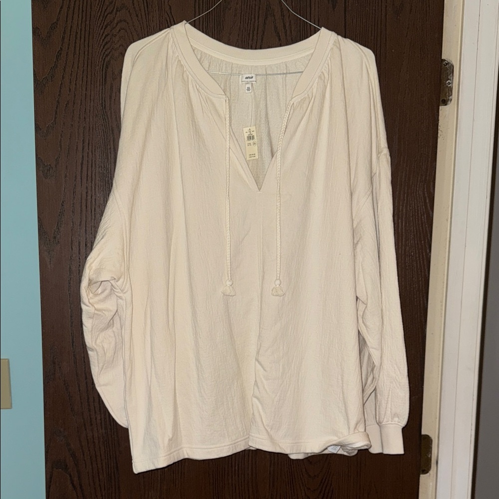Aerie Cream Women's Tunic Top